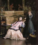 William McGregor Paxton The new necklace oil painting